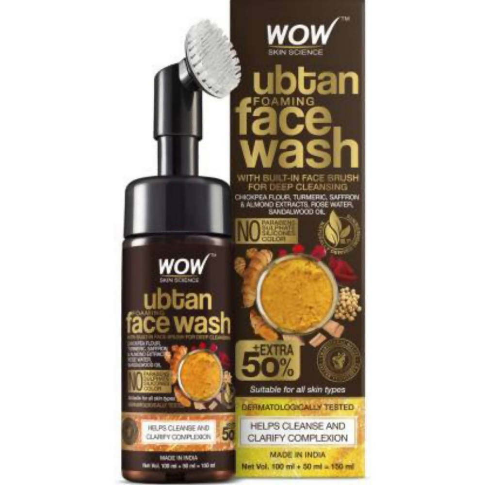 Wow Skin Science Ubtan Foaming Face Wash - Distacart